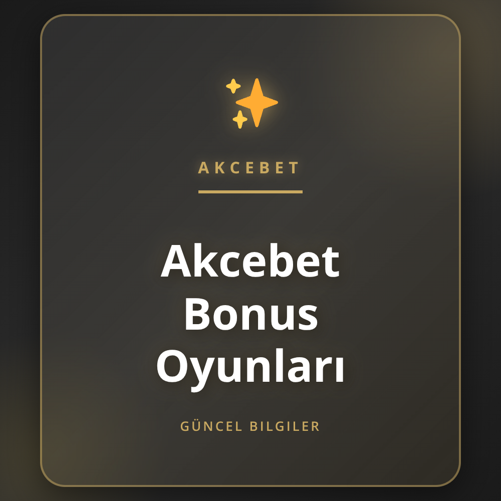Akcebet bonus oyunları ile kazançlı slot ve masa oyunları.