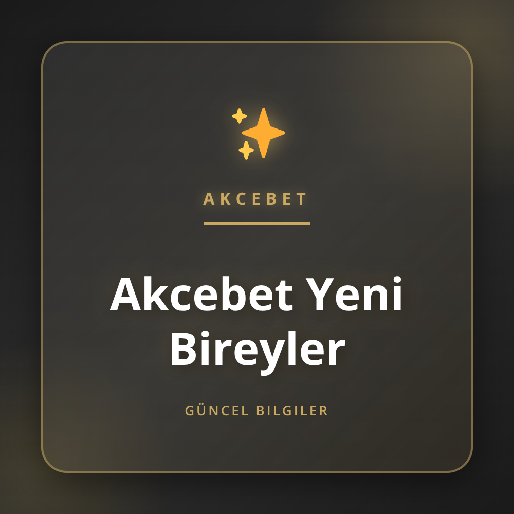 Akcebet Yeni Bireyler için sunulan platformun ana sayfası.